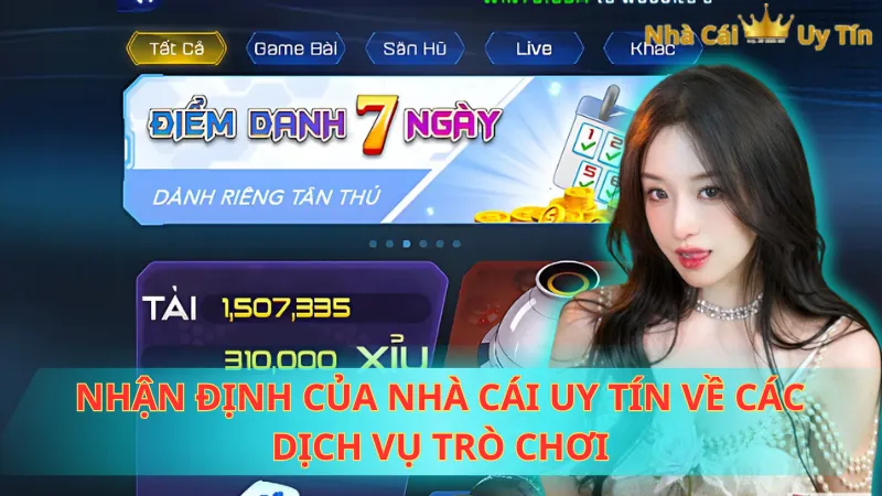 Nhận định của Nhà cái uy tín về các dịch vụ trò chơi