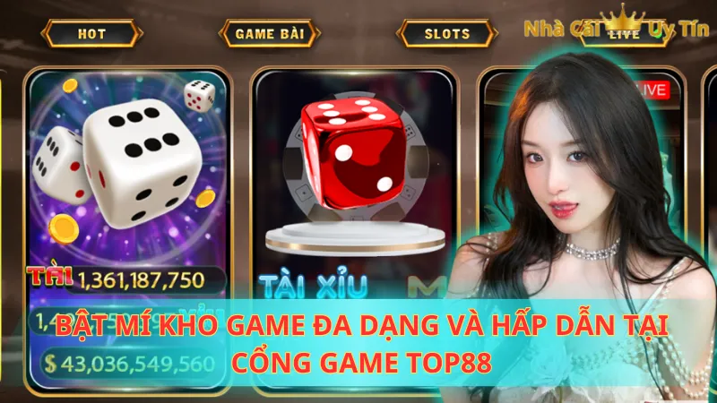 Bật mí kho game đa dạng và hấp dẫn tại cổng game TOP88