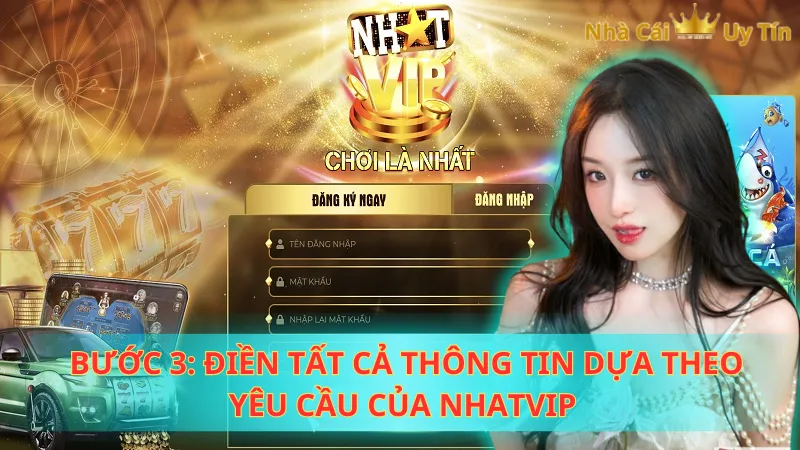 Bước 3: Điền tất cả thông tin dựa theo yêu cầu của Nhatvip