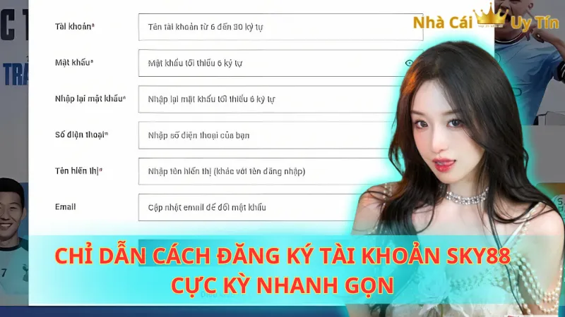 Chỉ dẫn cách đăng ký tài khoản Sky88 cực kỳ nhanh gọn