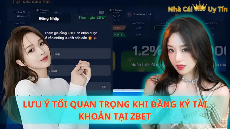 Lưu ý tối quan trọng khi đăng ký tài khoản tại Zbet