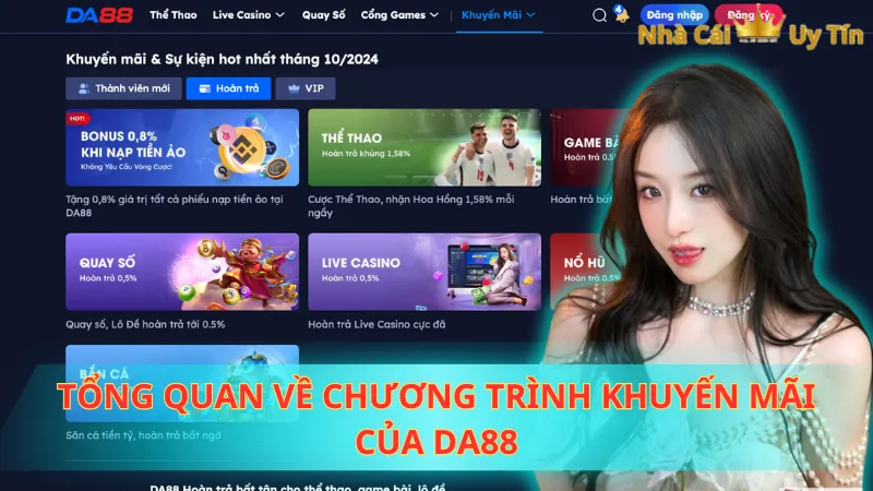 Tổng quan về chương trình khuyến mãi của Da88