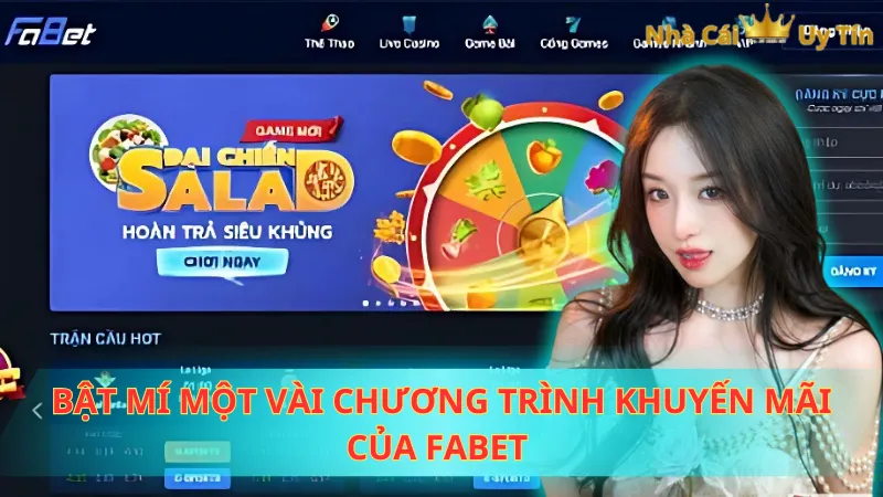 Bật mí một vài chương trình khuyến mãi của Fabet 