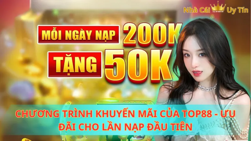 Chương trình khuyến mãi của TOP88 - Ưu đãi cho lần nạp đầu tiên