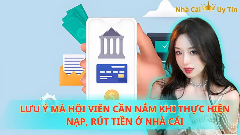 Lưu ý mà hội viên cần nắm khi thực hiện nạp, rút tiền ở nhà cái